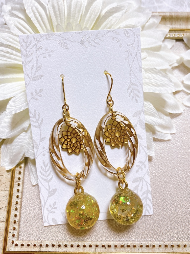 原神 モンド編第1弾 アルベド クレー モチーフ レジンピアスorイヤリング