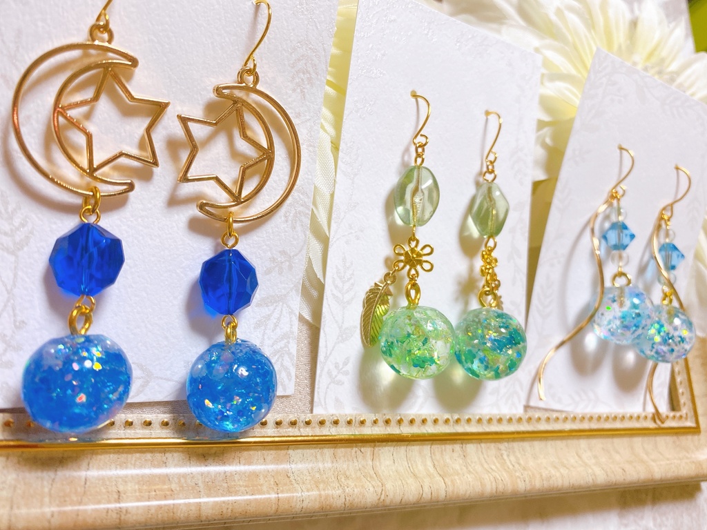 原神 モンド編第3段 エウルア&ウェンティ&モナ モチーフピアスorイヤリング