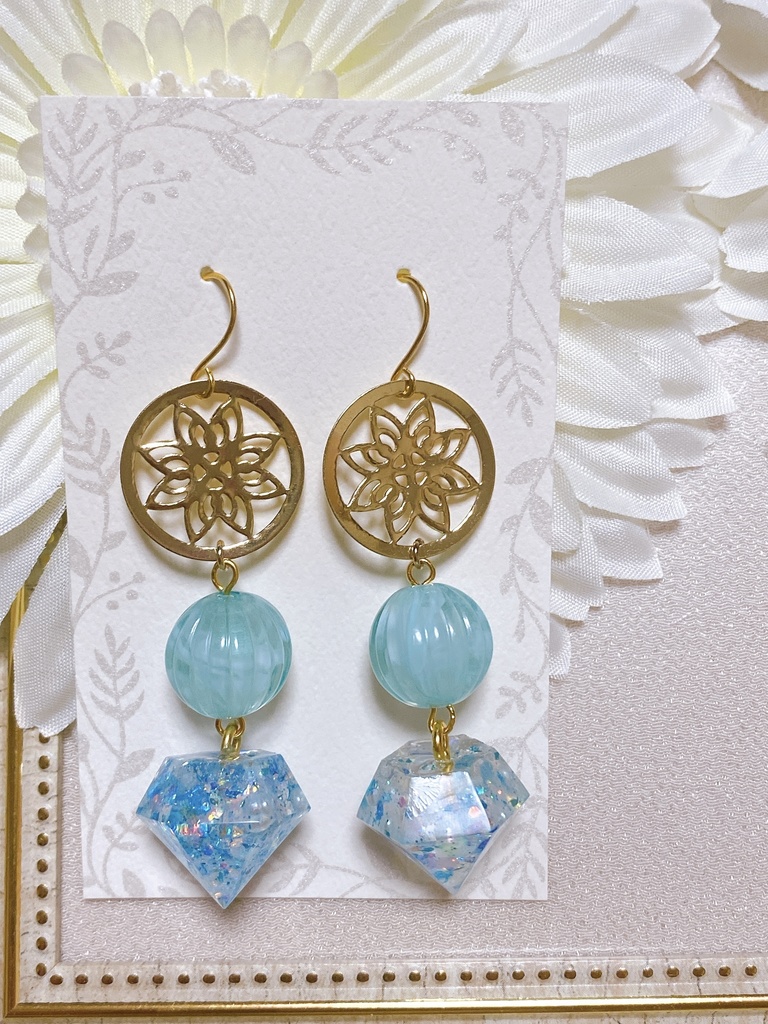 原神 璃月第3弾 甘雨&魈&刻晴 モチーフピアスorイヤリング