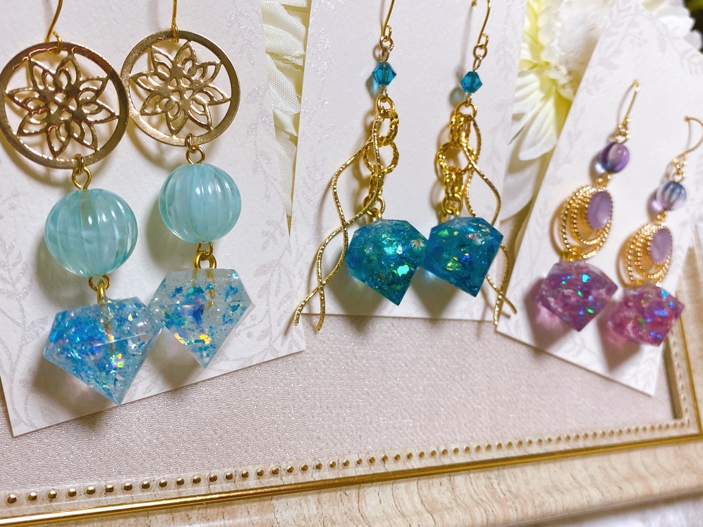 原神 璃月第3弾 甘雨&魈&刻晴 モチーフピアスorイヤリング