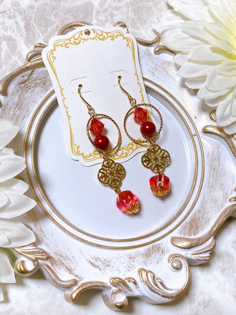 原神 アルベド クレー モチーフピアスorイヤリング