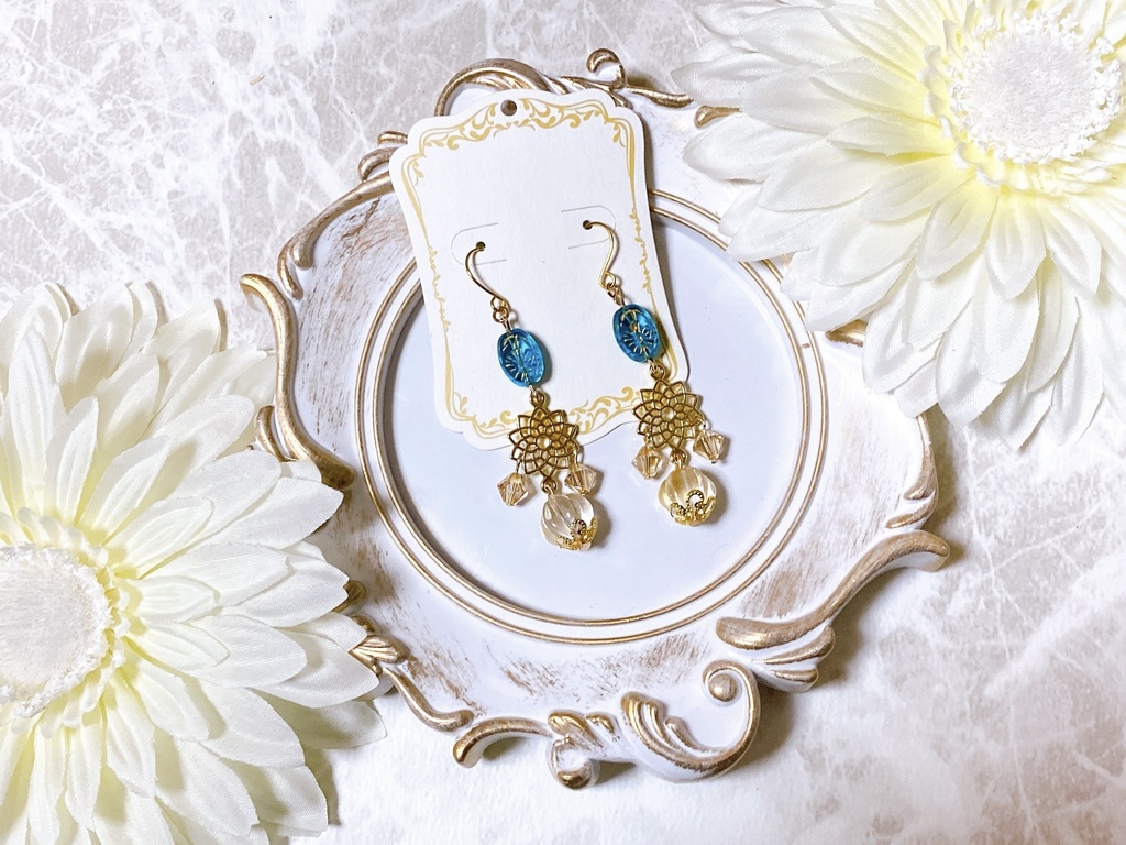 原神 アルベド クレー モチーフピアスorイヤリング