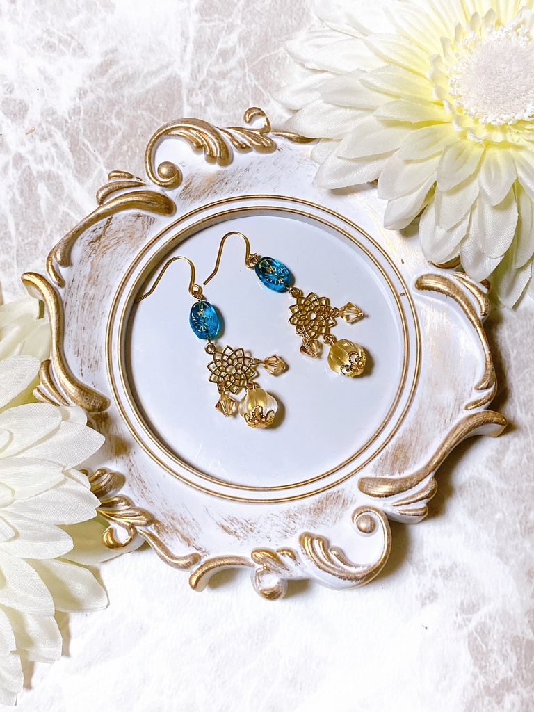 原神 アルベド クレー モチーフピアスorイヤリング