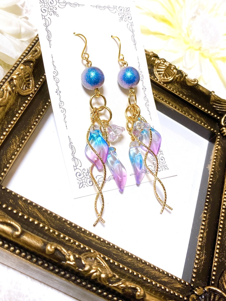 第五人格 identityⅤ 調香師LR衣装 虚妄の傑作衣装 モチーフピアスorイヤリング