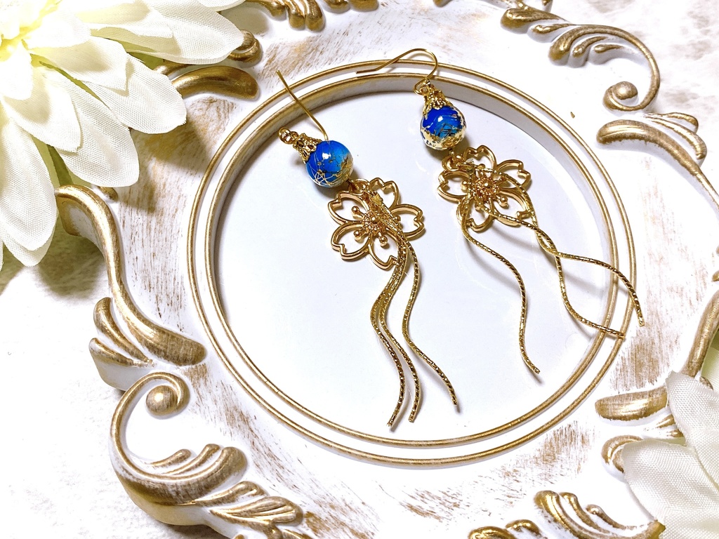 原神 新実装キャラ 神里綾人 モチーフピアスorイヤリング