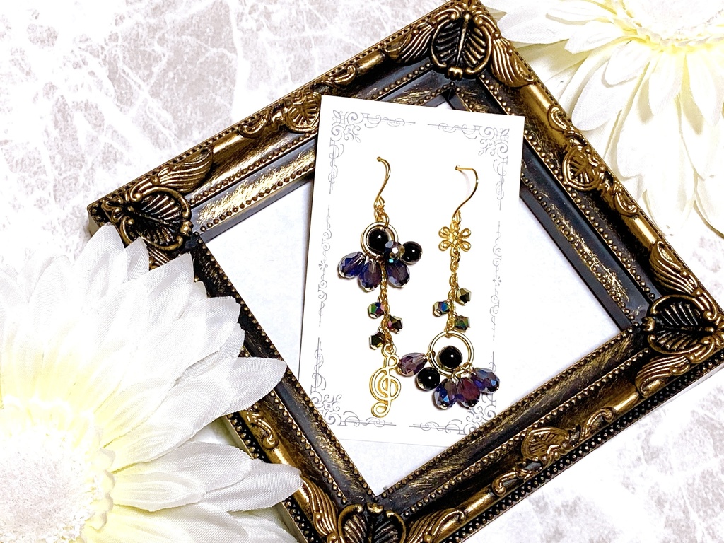 第五人格 踊り子"悪の花" モチーフピアスorイヤリング