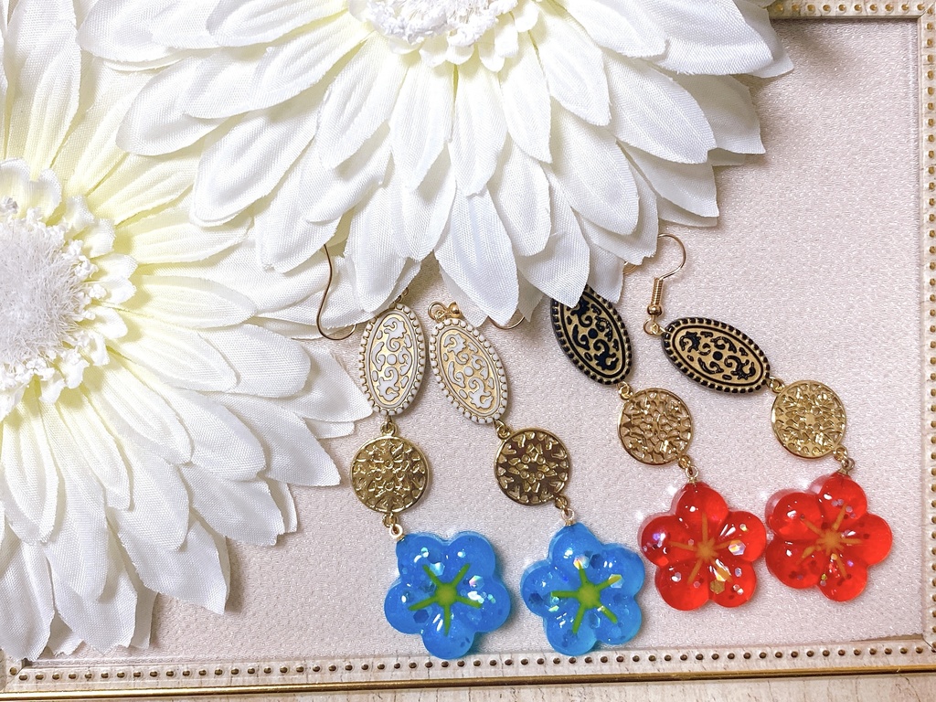 刀剣乱舞 大和守安定&加州清光 モチーフピアスorイヤリング 花丸 映画公開記念