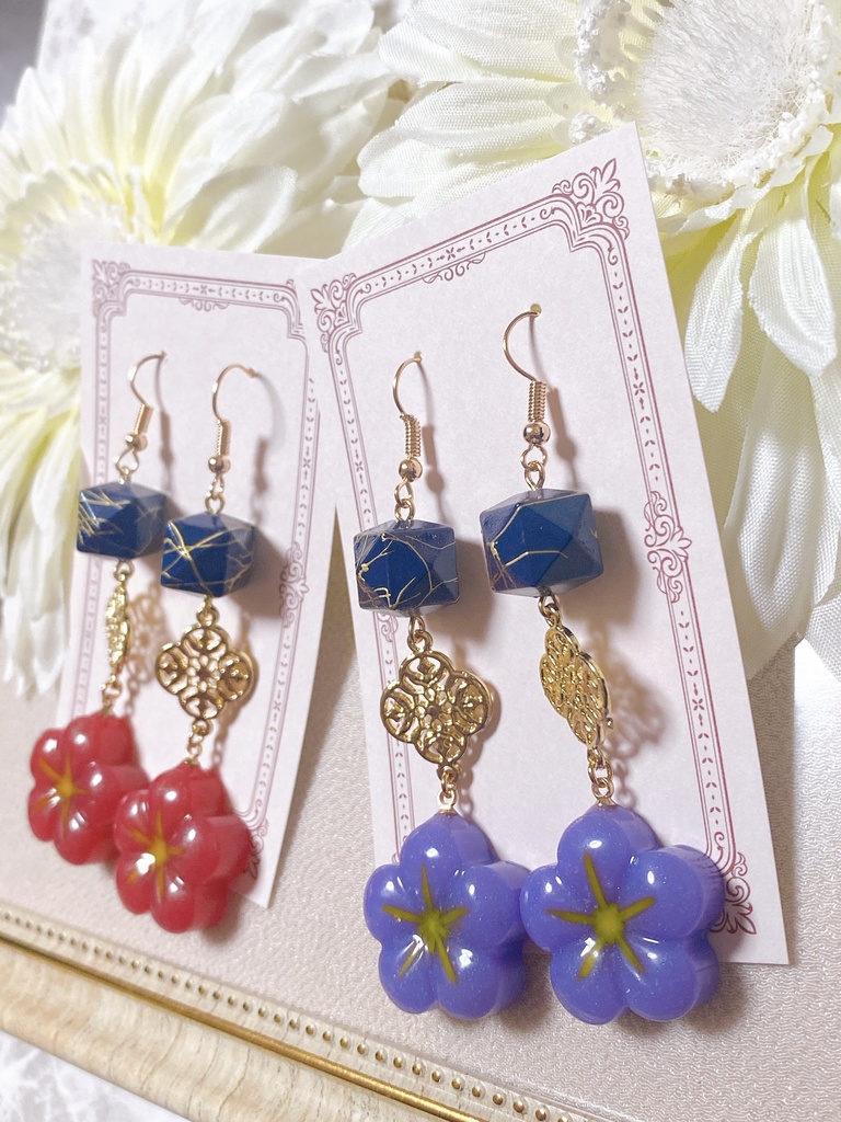 刀剣乱舞 鯰尾藤四郎&骨喰藤四郎 モチーフピアスorイヤリング 刀剣乱舞花丸映画公開記念