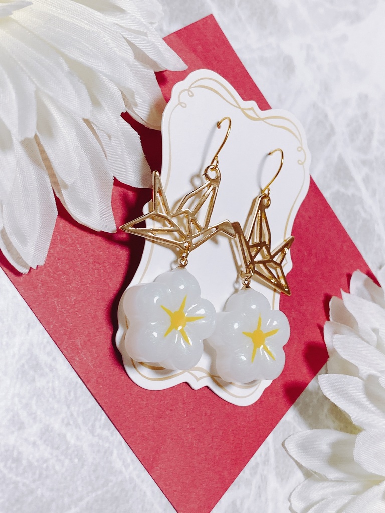 刀剣乱舞 鶴丸国永 モチーフピアスorイヤリング