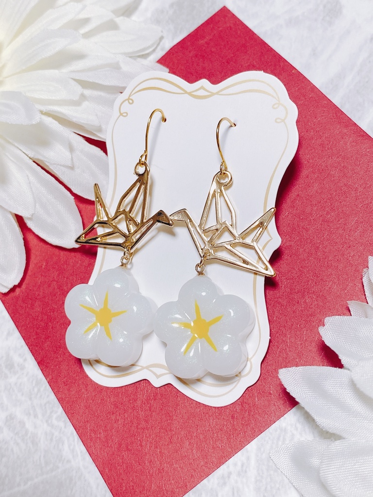 刀剣乱舞 鶴丸国永 モチーフピアスorイヤリング