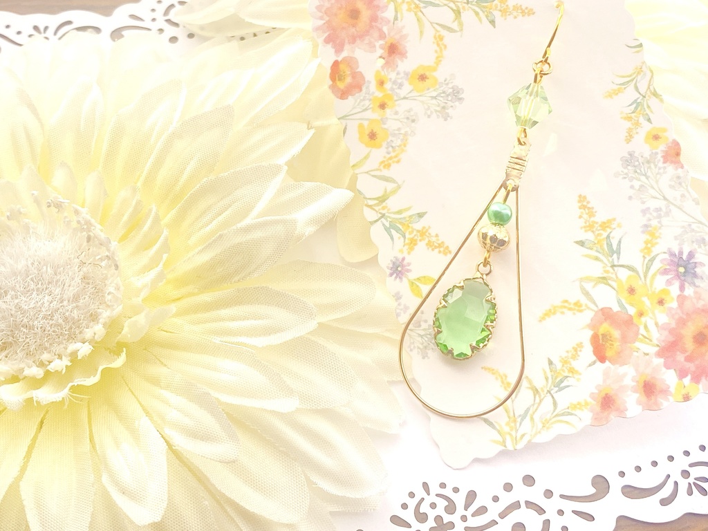 原神 神の瞳モチーフ片耳ピアスorイヤリング "あなたが手にする神の瞳は…"