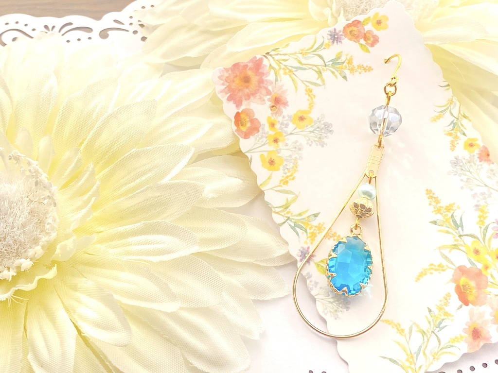 原神 神の瞳モチーフ片耳ピアスorイヤリング "あなたが手にする神の瞳は…"