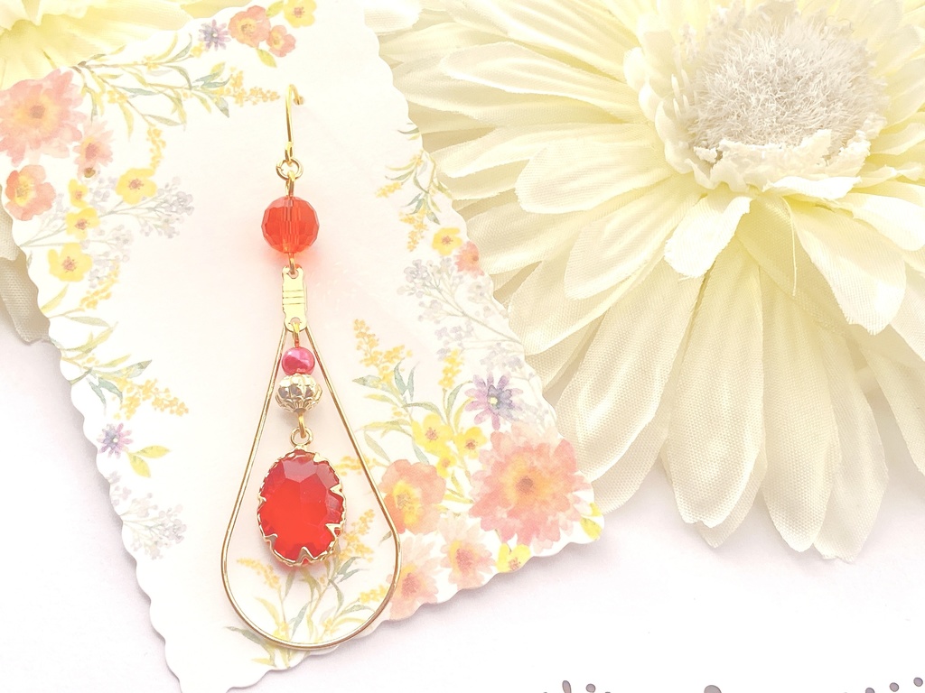 原神 神の瞳モチーフ片耳ピアスorイヤリング "あなたが手にする神の瞳は…"