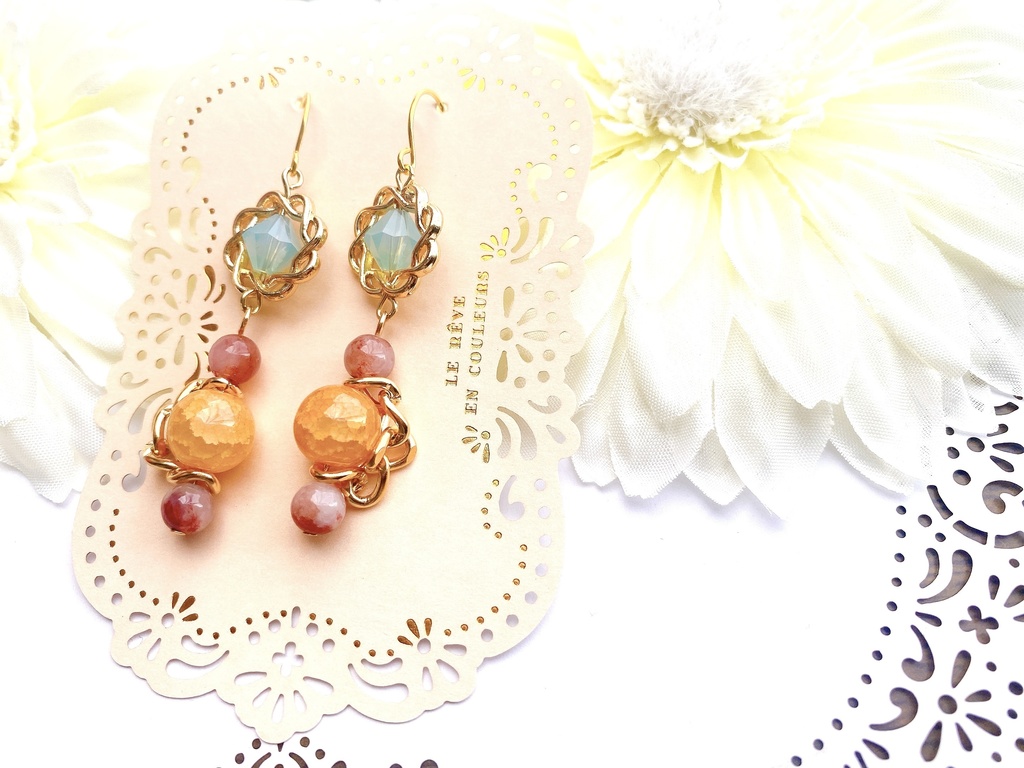 原神 鹿野院平蔵 【神の叡智8の再販】モチーフピアス(イヤリング)