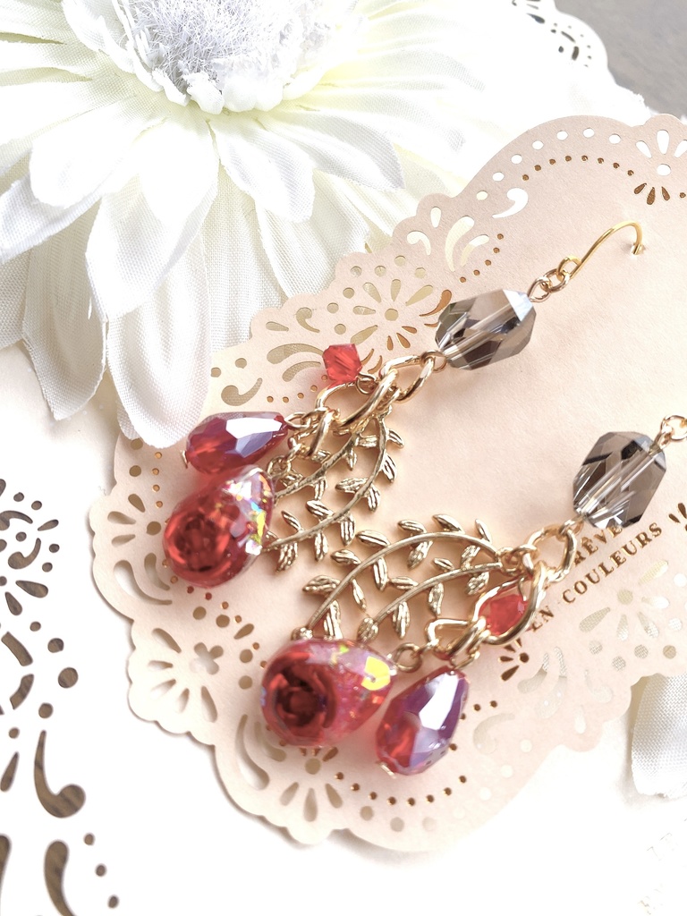 原神 ディルック&ガイア モチーフピアス(イヤリング)神の叡智8作品