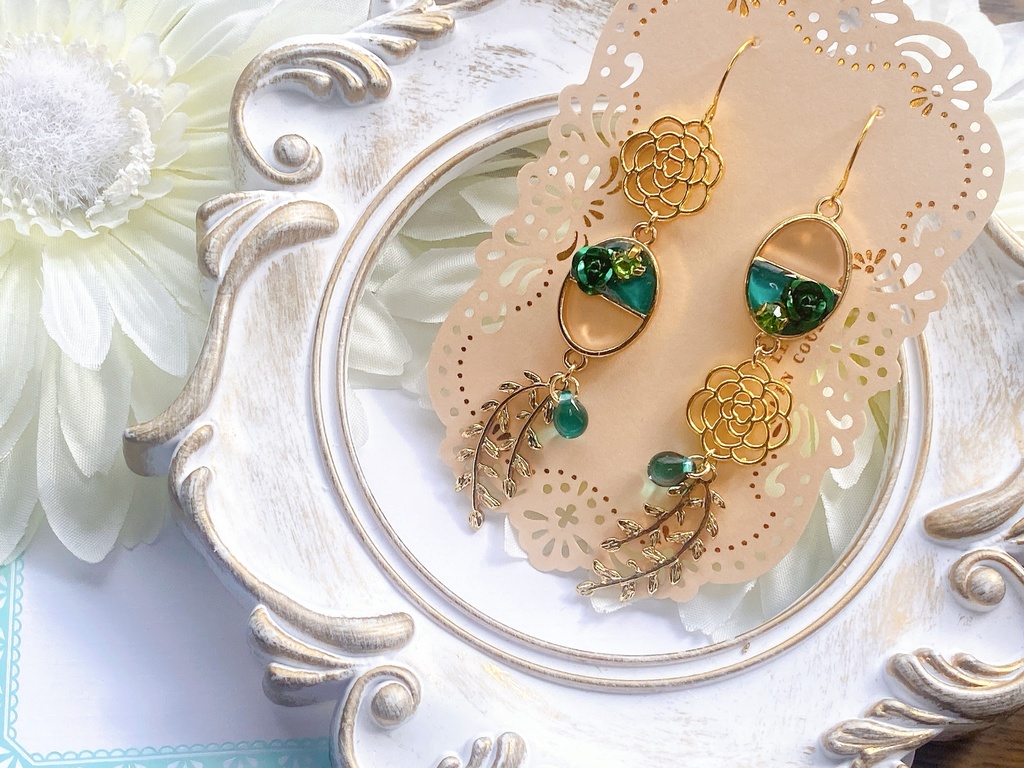 原神 スメール アルハイゼン&カーヴェ モチーフピアスorイヤリング