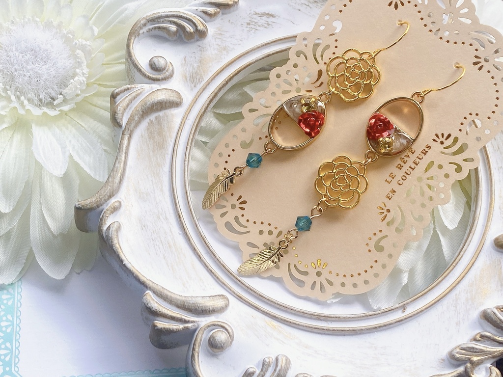 原神 スメール アルハイゼン&カーヴェ モチーフピアスorイヤリング