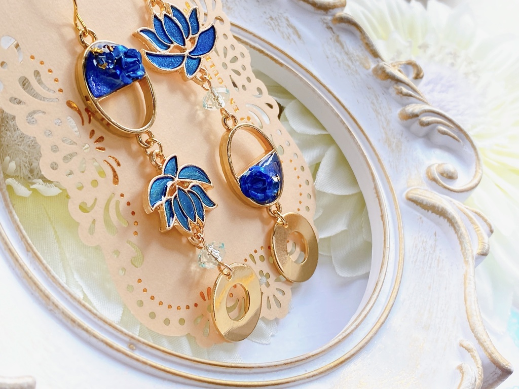 原神 スメール 草神ナヒーダ&放浪者スカラマシュ モチーフピアスorイヤリング