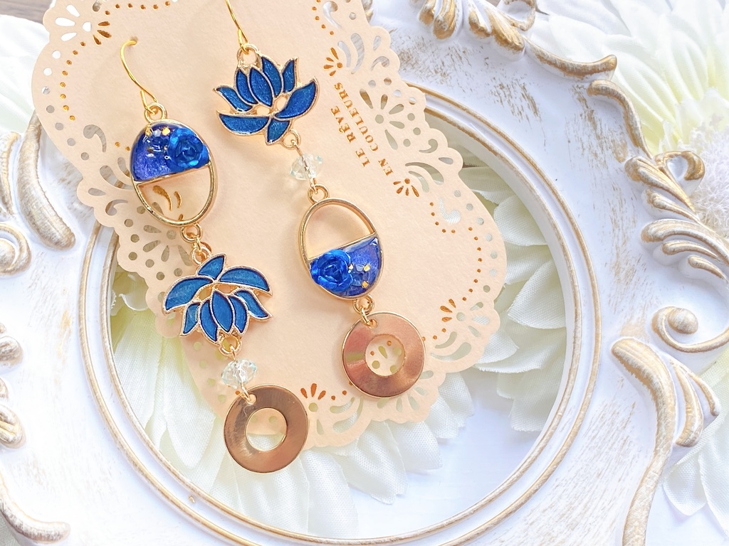 原神 スメール 草神ナヒーダ&放浪者スカラマシュ モチーフピアスorイヤリング