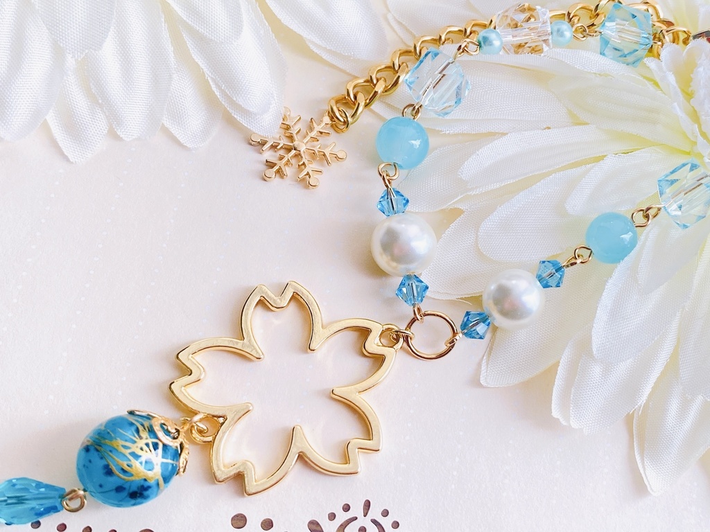 原神 神里綾華 モチーフバックチャーム