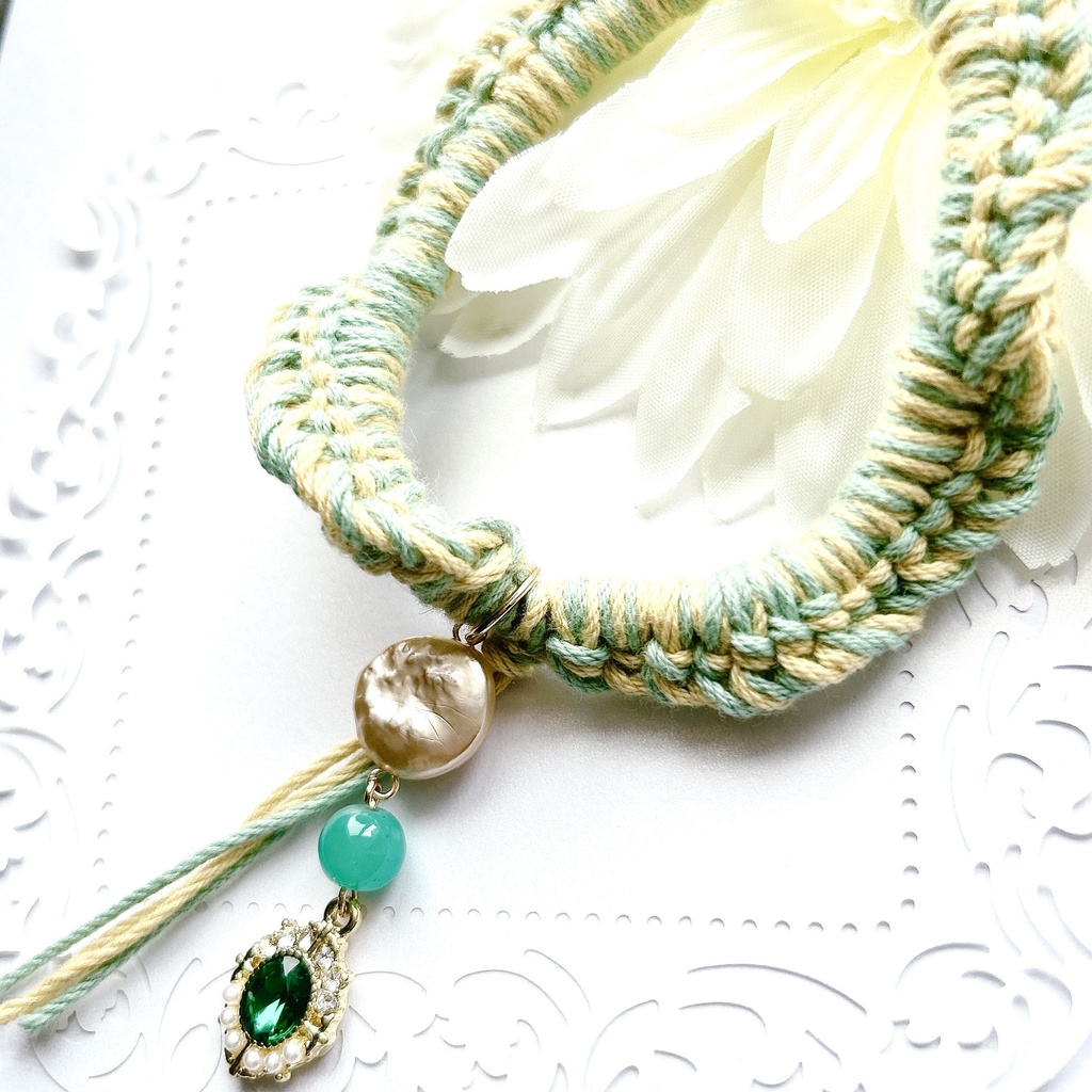 原神 綺良々 モチーフシュシュ 編み込みタイプ