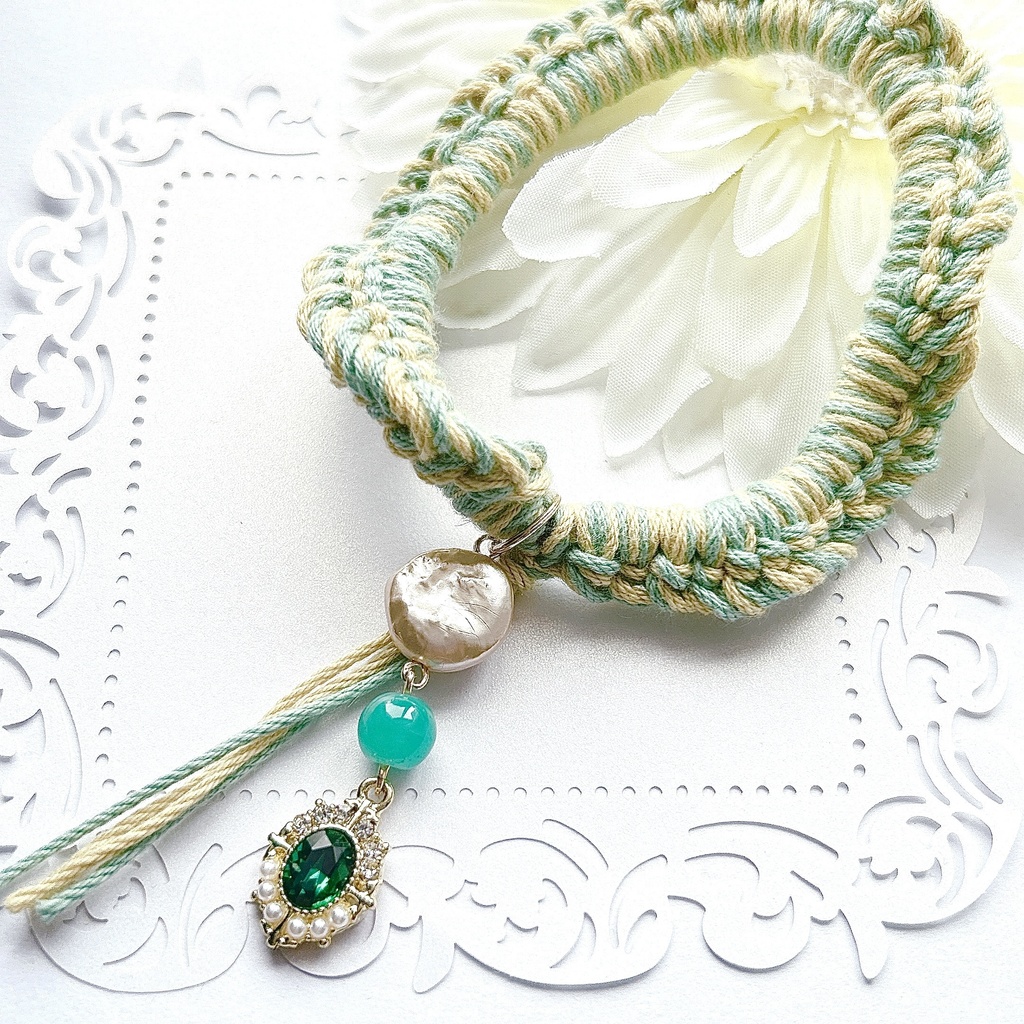 原神 綺良々  モチーフシュシュ 編み込みタイプ