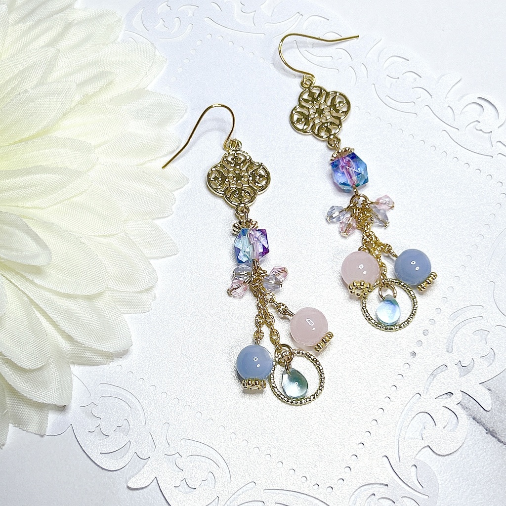 原神 珊瑚宮心海 海月 モチーフピアスorイヤリング 2種類