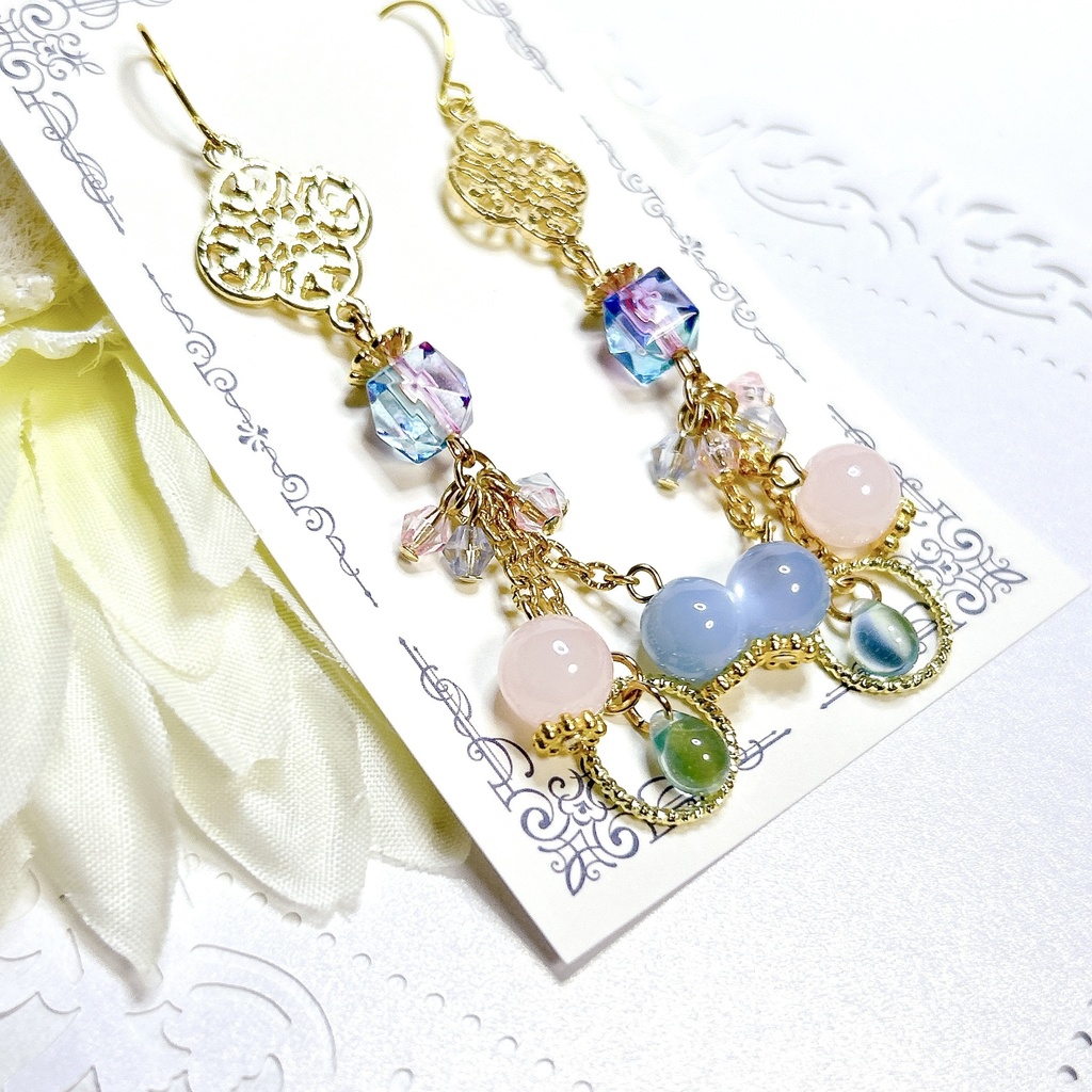 原神 珊瑚宮心海 海月 モチーフピアスorイヤリング 2種類