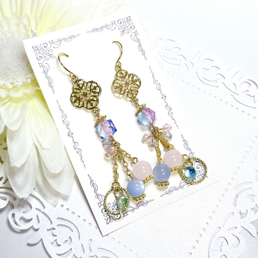 原神 珊瑚宮心海 海月 モチーフピアスorイヤリング 2種類