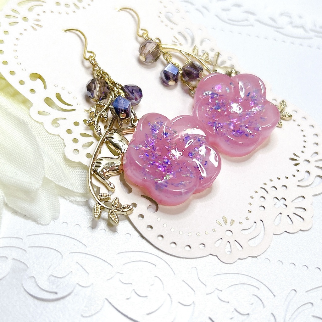 原神 八重神子 モチーフピアスorイヤリング