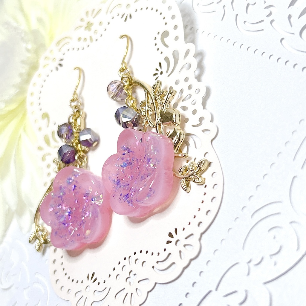 原神 八重神子 モチーフピアスorイヤリング