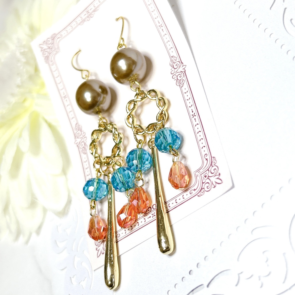 原神 タルタリヤ モチーフピアスorイヤリング