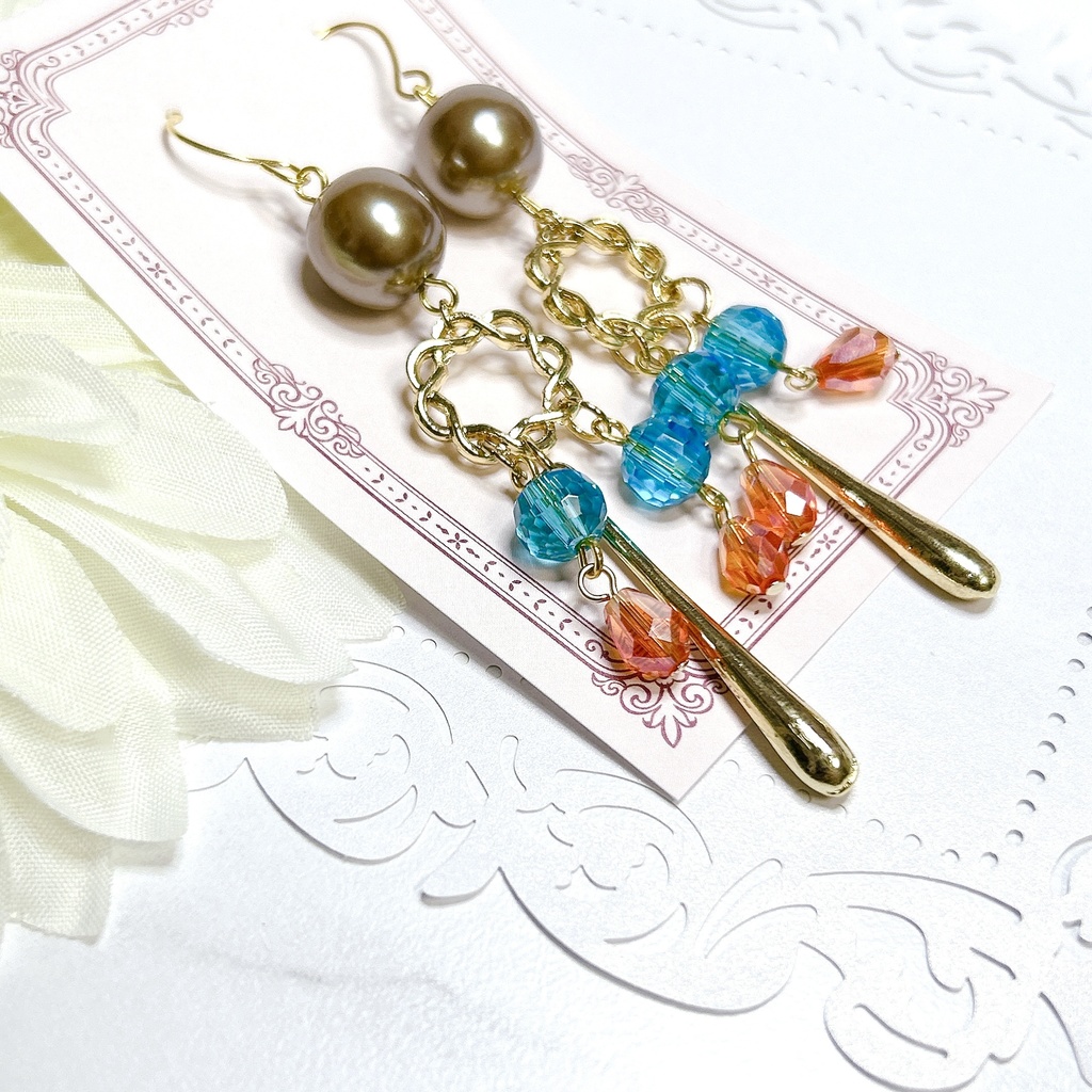 原神 タルタリヤ モチーフピアスorイヤリング