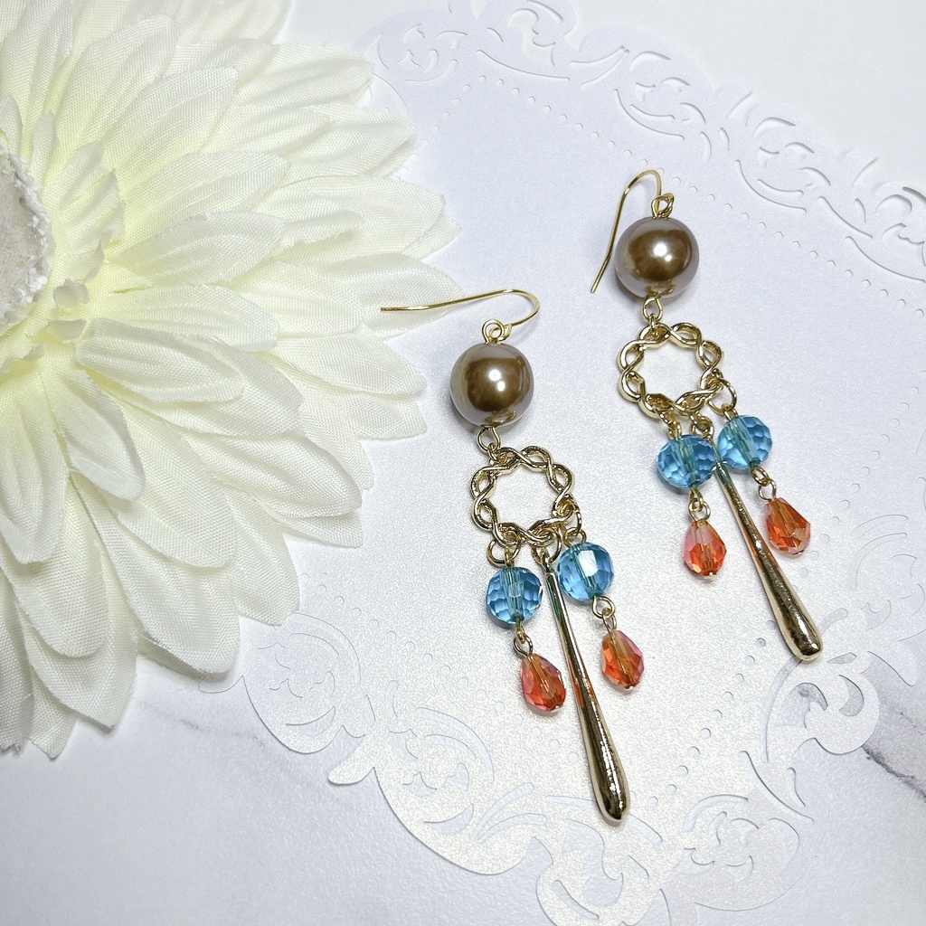 原神 タルタリヤ モチーフピアスorイヤリング