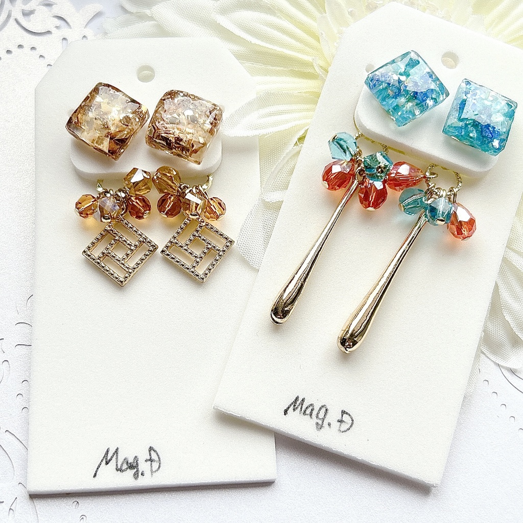 原神 璃月 キャラモチーフ レジンピアスorイヤリング