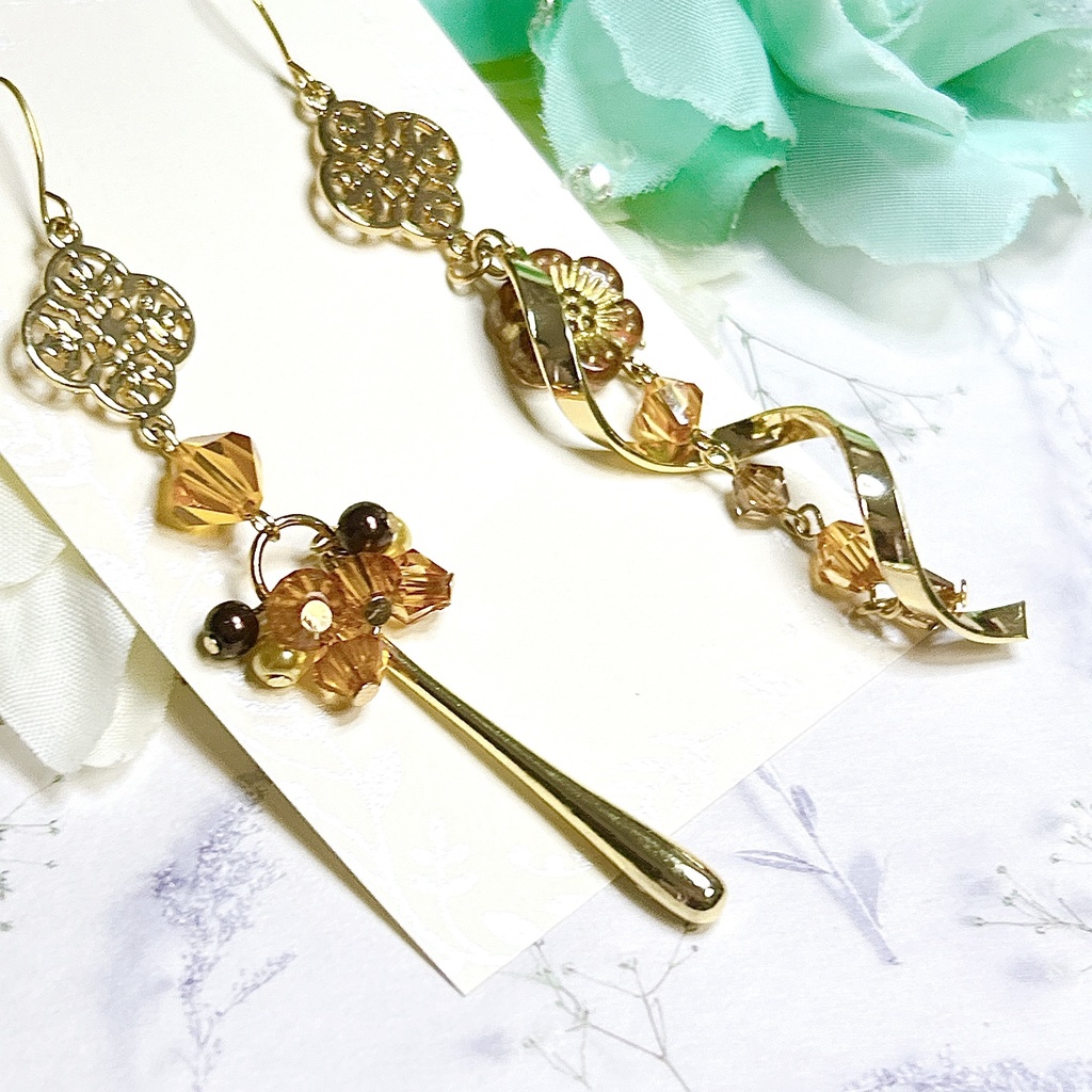 原神 鍾離 モチーフピアスorイヤリング 神ノ叡智12頒布物