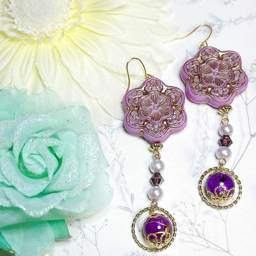 原神 雷電影 モチーフピアスorイヤリング 神ノ叡智12頒布物