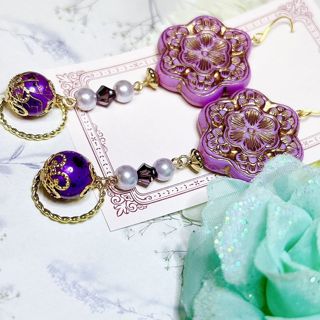 原神 雷電影 モチーフピアスorイヤリング 神ノ叡智12頒布物