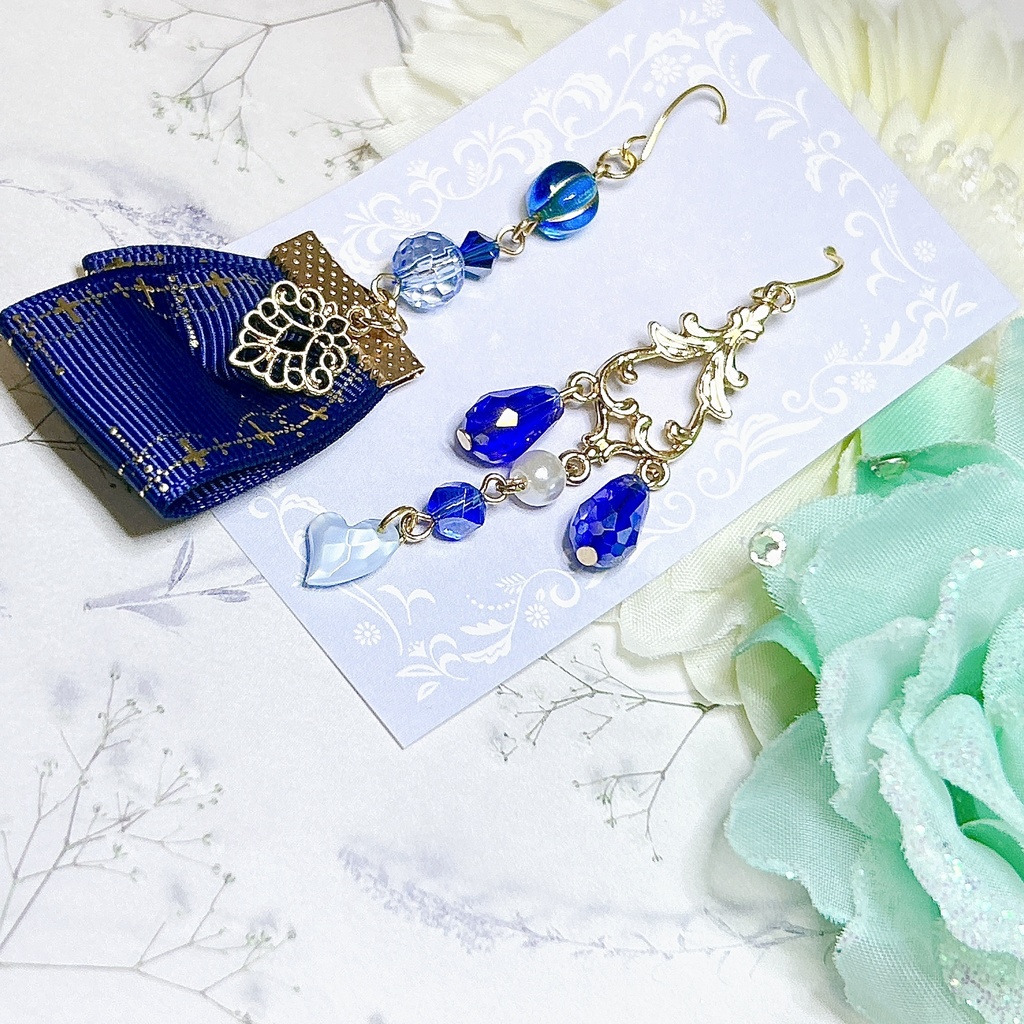 原神 水神フリーナ モチーフピアスorイヤリング 神ノ叡智12頒布物