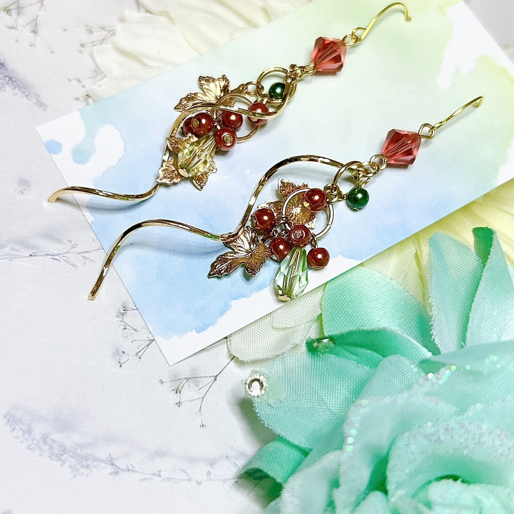 原神 楓原万葉 モチーフピアスorイヤリング 神ノ叡智12頒布物