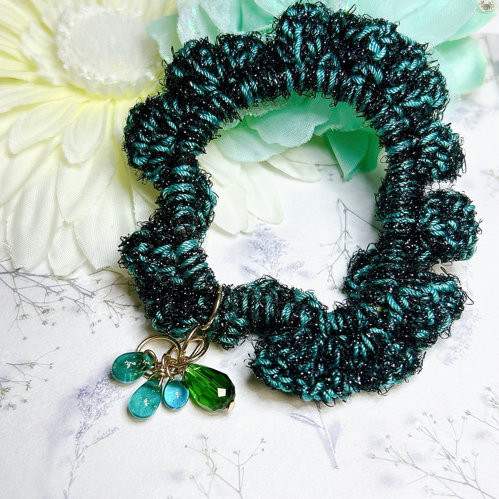 アルハイゼン&カーヴェ モチーフ編み込みシュシュ 神ノ叡智12頒布物