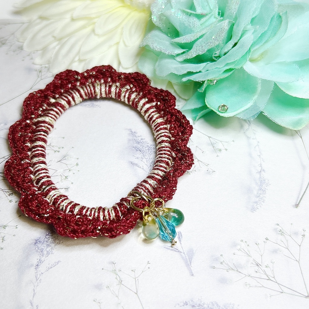 アルハイゼン&カーヴェ モチーフ編み込みシュシュ 神ノ叡智12頒布物