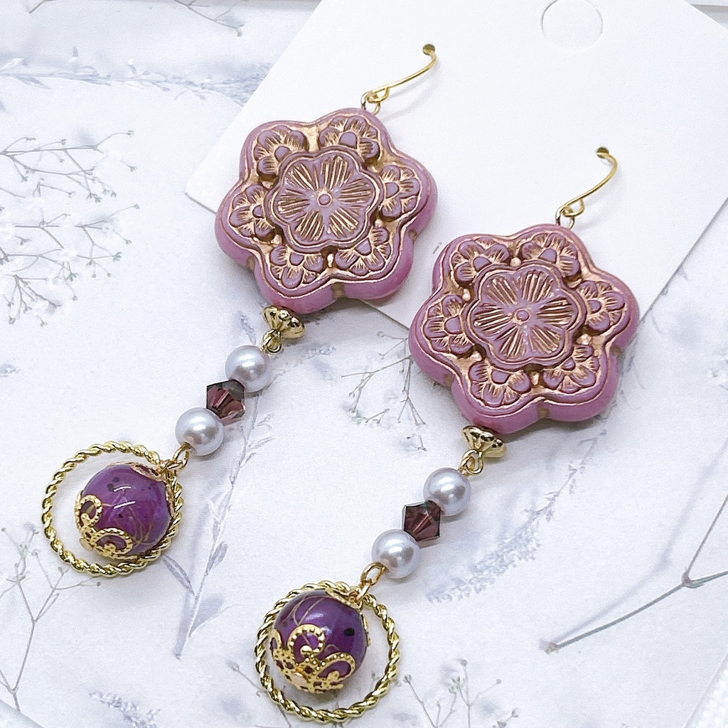 原神 雷電影 モチーフピアスorイヤリング 神ノ叡智15 再販