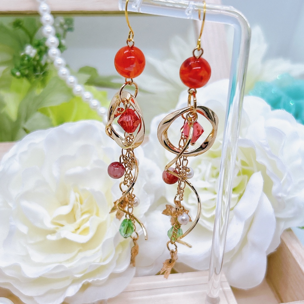 原神 楓原万葉モチーフピアス(イヤリング)超神ノ叡智2024頒布品