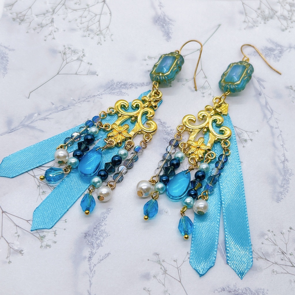 原神 ヌヴィレットモチーフピアス(イヤリング)超神ノ叡智2024頒布品