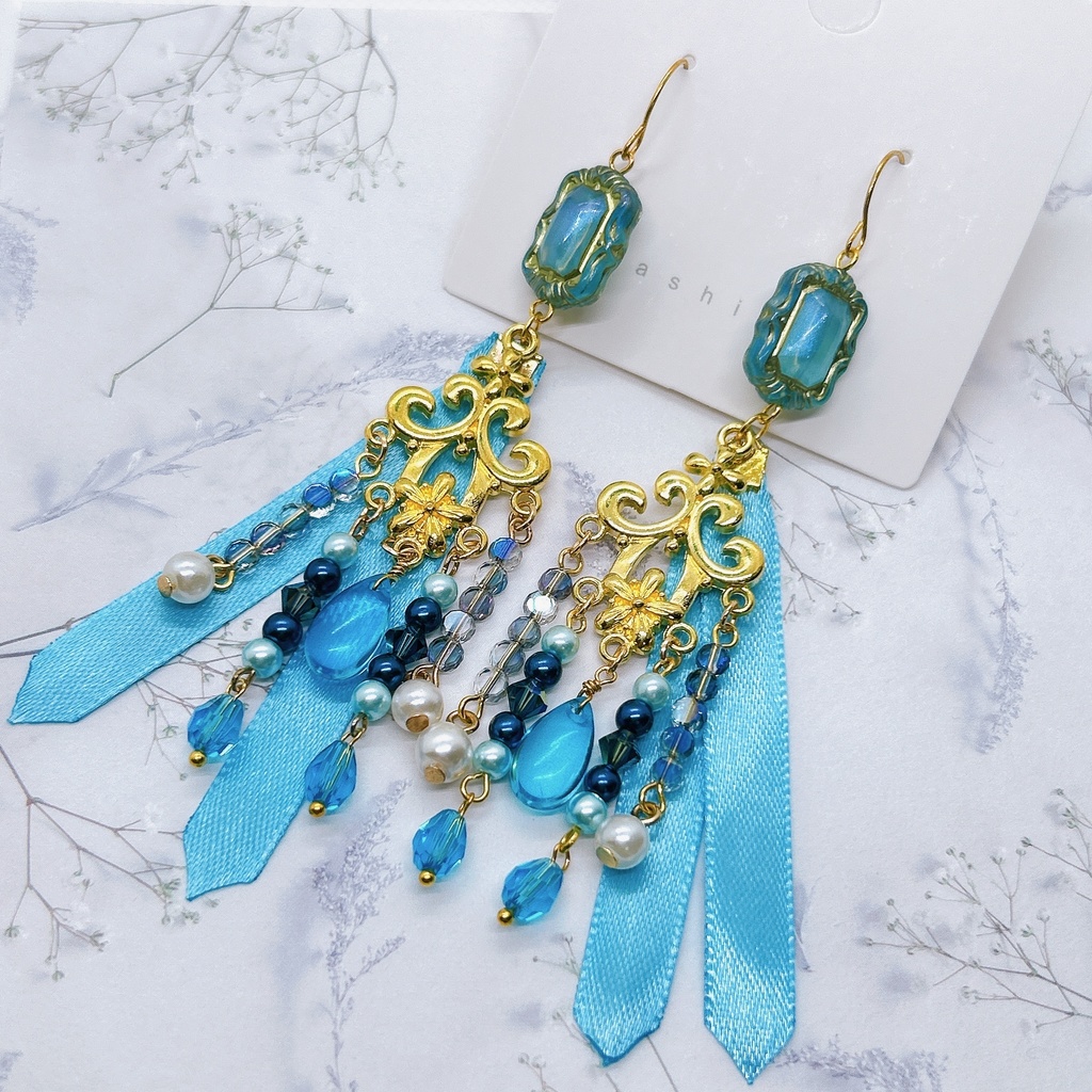 原神 ヌヴィレットモチーフピアス(イヤリング)超神ノ叡智2024頒布品