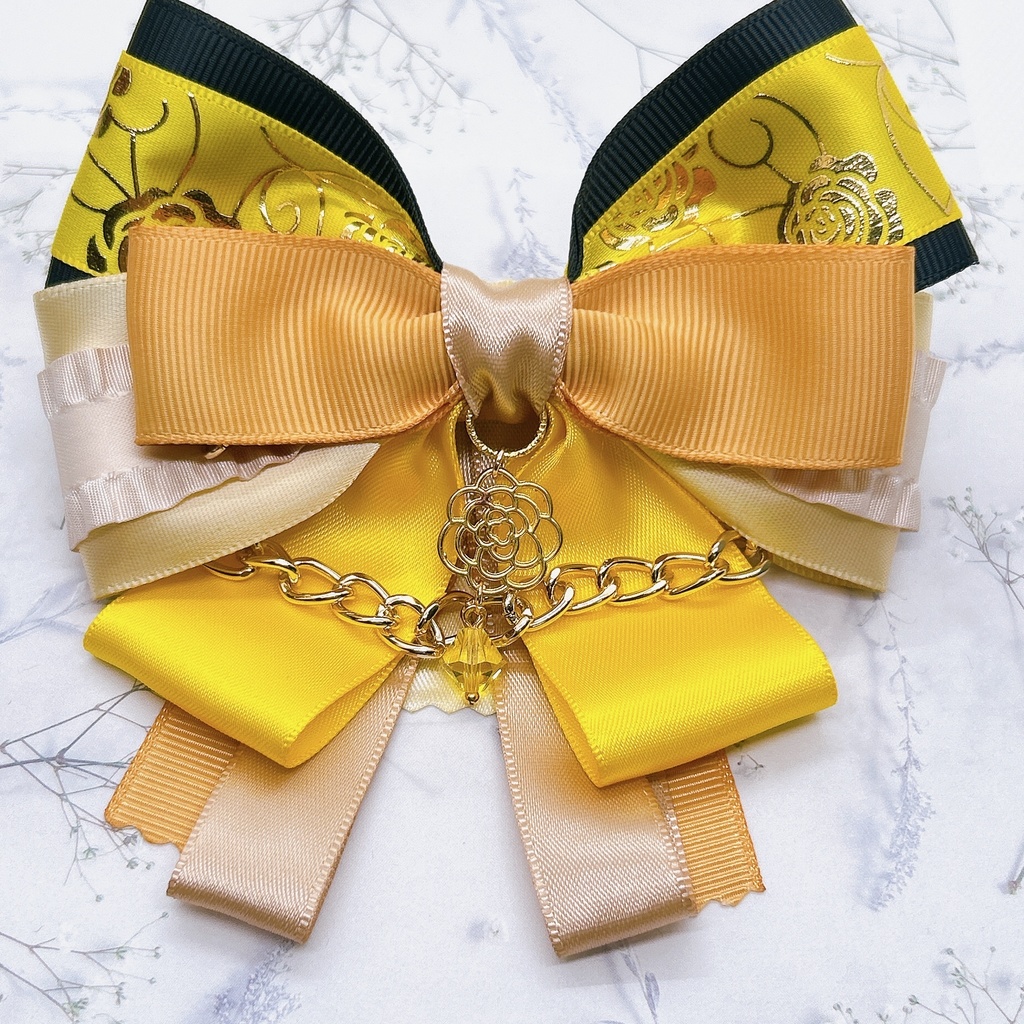 原神 リボンヘアバレッタ&バックチェーン フォンテーヌ 超神ノ叡智2024頒布品