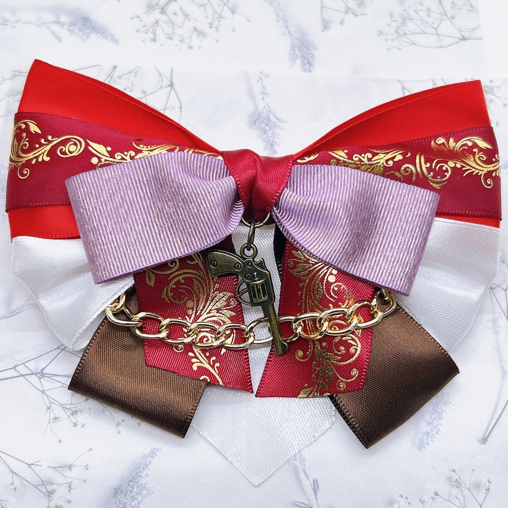 原神 リボンヘアバレッタ&バックチェーン フォンテーヌ 超神ノ叡智2024頒布品