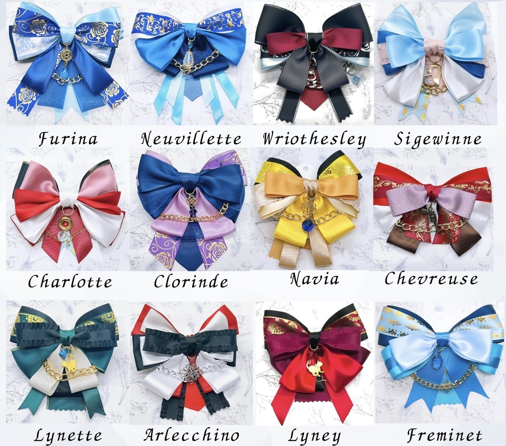 原神 リボンヘアバレッタ&バックチェーン フォンテーヌ 超神ノ叡智2024頒布品