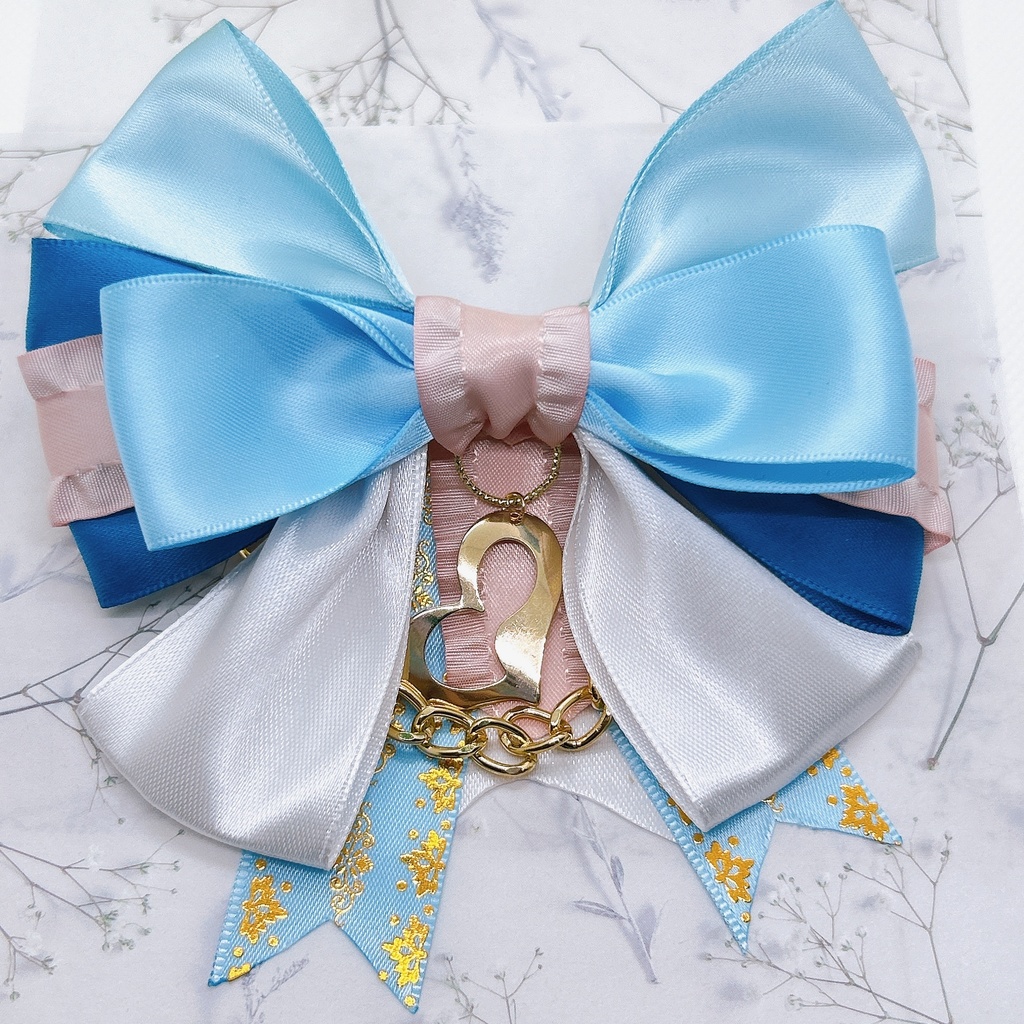 原神 リボンヘアバレッタ&バックチェーン フォンテーヌ 超神ノ叡智2024頒布品